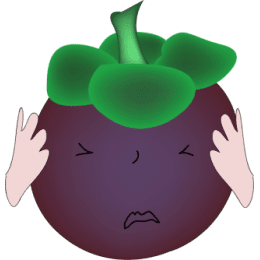 Cute Mangosteen stickers by Hang for iMessage messages sticker-11