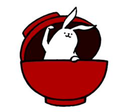 Weird long leg rabbit 2 - Stickers for iMessage messages sticker-9