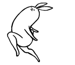 Weird long leg rabbit 2 - Stickers for iMessage messages sticker-2