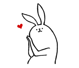 Weird long leg rabbit 2 - Stickers for iMessage messages sticker-5