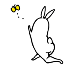Weird long leg rabbit 2 - Stickers for iMessage messages sticker-3