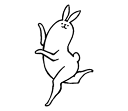 Weird long leg rabbit 2 - Stickers for iMessage messages sticker-1