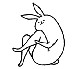 Weird long leg rabbit 2 - Stickers for iMessage messages sticker-0