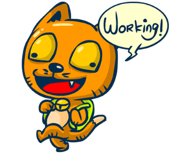 Dooral the silly cat - Stickers for iMessage messages sticker-4