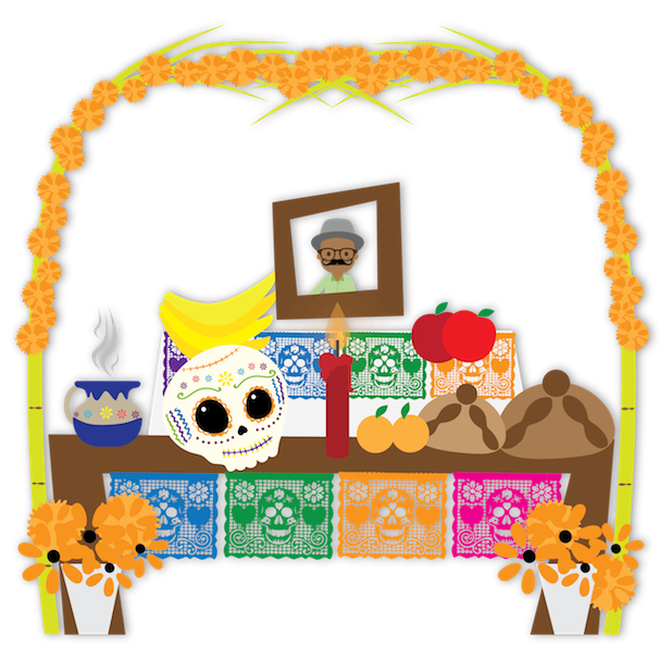 Dulce's Day of the Dead messages sticker-7