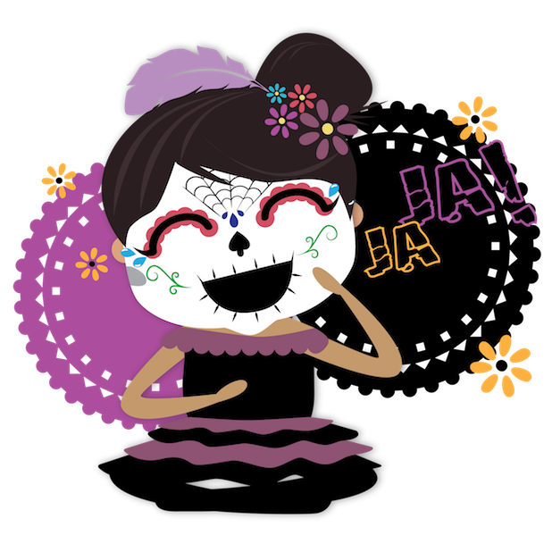 Dulce's Day of the Dead messages sticker-3