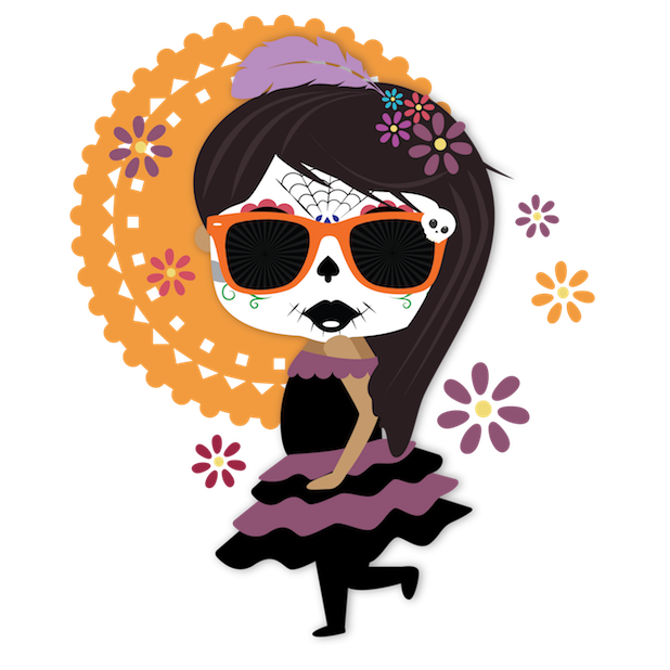 Dulce's Day of the Dead messages sticker-1