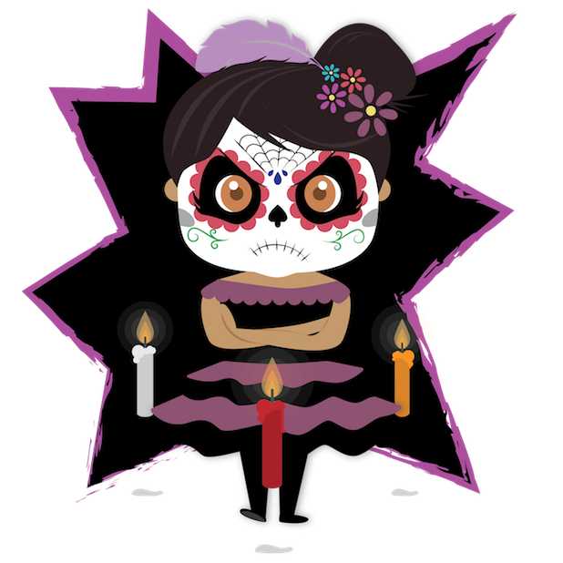 Dulce's Day of the Dead messages sticker-2