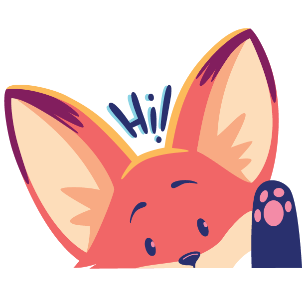 The Happy Fox Stickers messages sticker-1