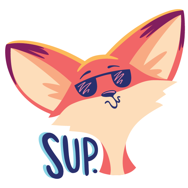 The Happy Fox Stickers messages sticker-2