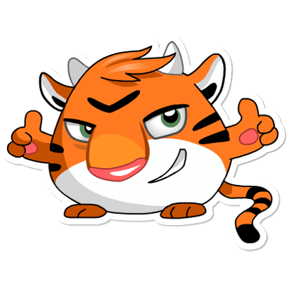 Orange Tiger messages sticker-8
