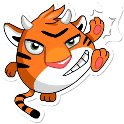 Orange Tiger messages sticker-4