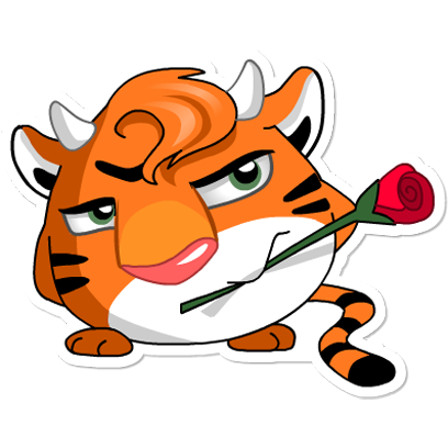 Orange Tiger messages sticker-7