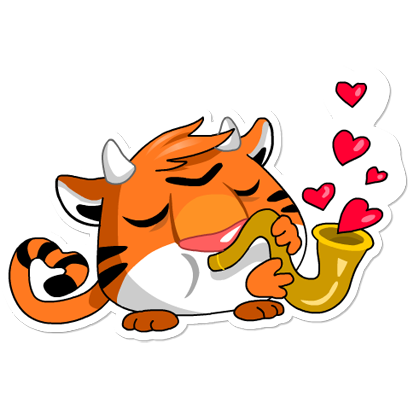 Orange Tiger messages sticker-10