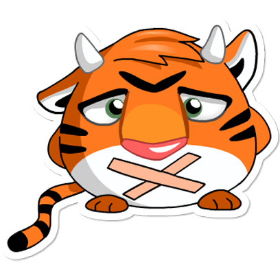 Orange Tiger messages sticker-2