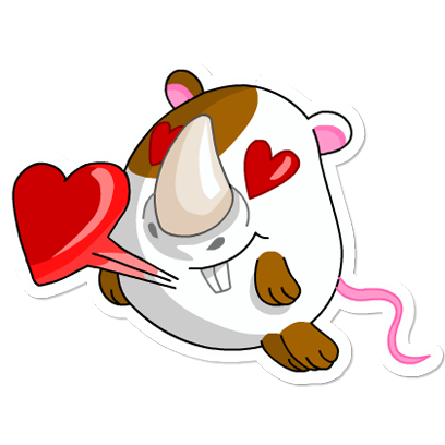 Cute Hamster messages sticker-10