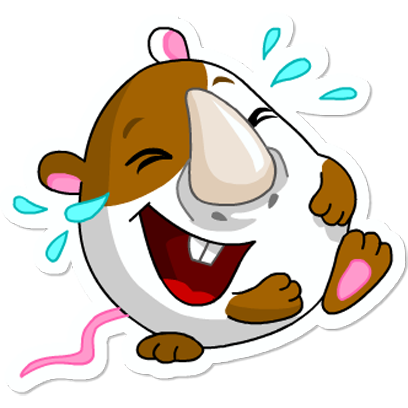 Cute Hamster messages sticker-0