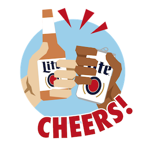 Football Stickers by Miller Lite messages sticker-0