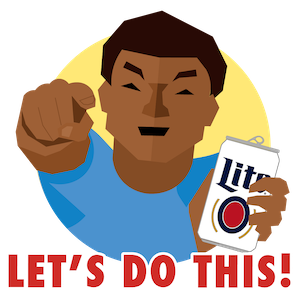 Football Stickers by Miller Lite messages sticker-3