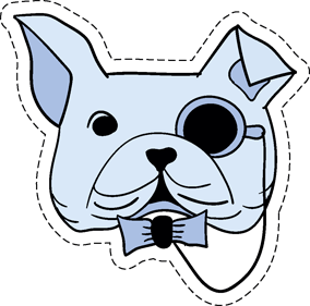 Cats and Dogs : Fashion Patches messages sticker-0