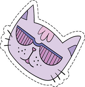 Cats and Dogs : Fashion Patches messages sticker-8