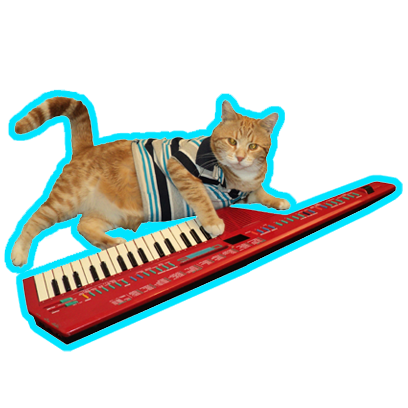 Keyboard Cat Stickers! messages sticker-9