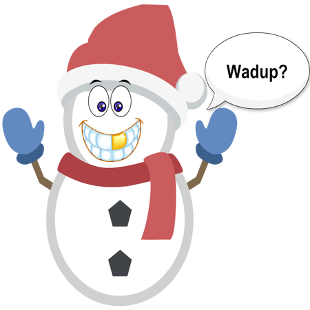 Silly Christmas Snowman messages sticker-8