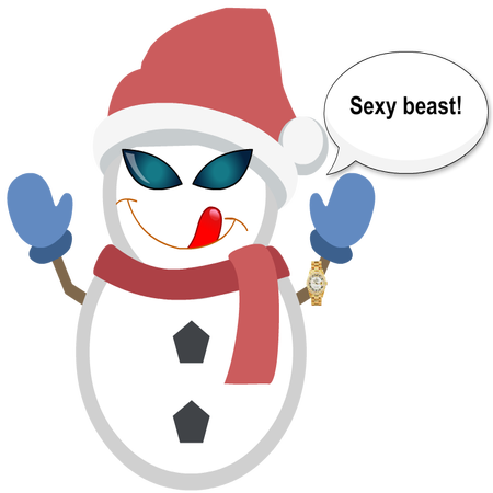 Silly Christmas Snowman messages sticker-3