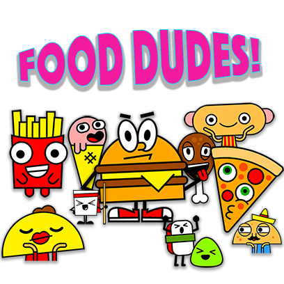 Food Dudes! Stickers! messages sticker-0