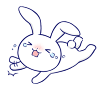 Rabbit Fun Stickers Chat messages sticker-6