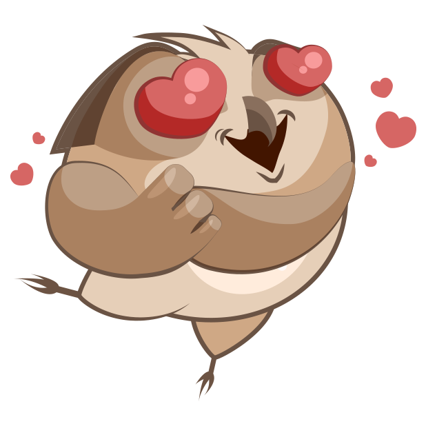 Chubby Owls Stickers messages sticker-6