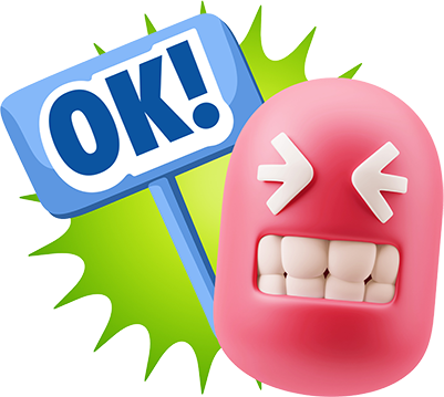3D Thank You, Sorry, Never Mind, It's Okay! messages sticker-4