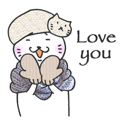 Kitty Cat Mayuneko Stickers Free messages sticker-9