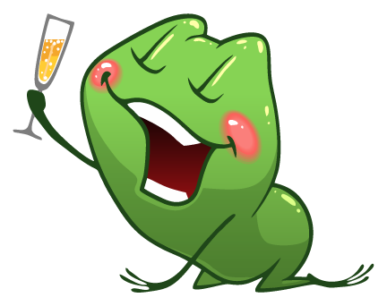 Frog Emotion Cute Sticker messages sticker-4