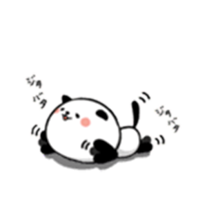 Panda Emo messages sticker-10