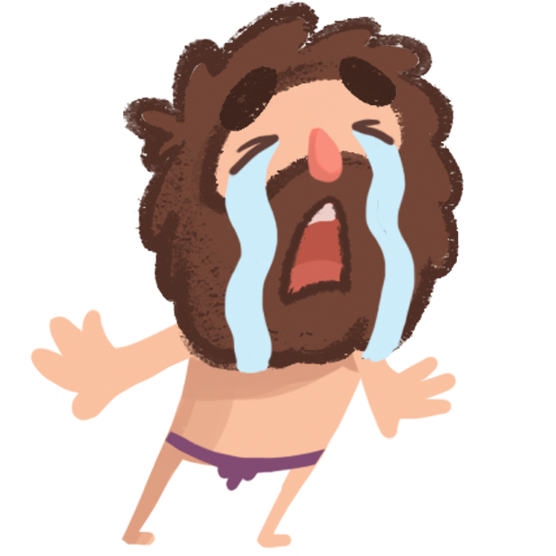 Space Caveman Stickers messages sticker-0