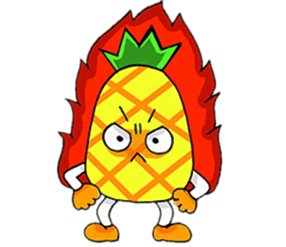 Devil Pine - Cutest pineapple stickers messages sticker-6