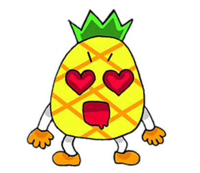 Devil Pine - Cutest pineapple stickers messages sticker-2