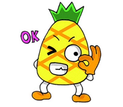 Devil Pine - Cutest pineapple stickers messages sticker-1