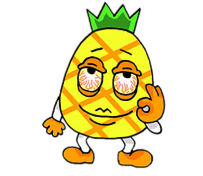 Devil Pine - Cutest pineapple stickers messages sticker-3