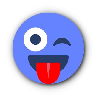 BLUE Emoji • Stickers for iMessage messages sticker-8