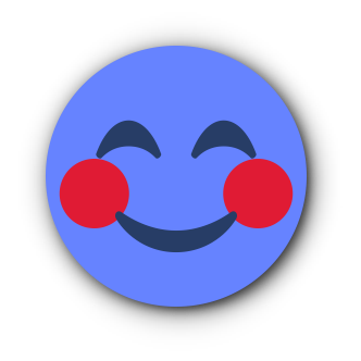 BLUE Emoji • Stickers for iMessage messages sticker-0