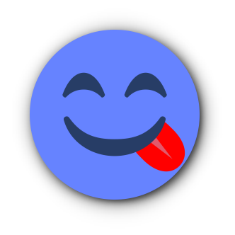 BLUE Emoji • Stickers for iMessage messages sticker-1