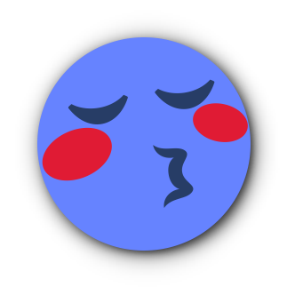BLUE Emoji • Stickers for iMessage messages sticker-6