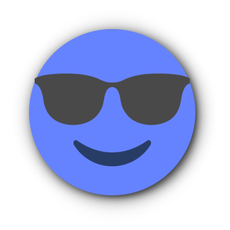 BLUE Emoji • Stickers for iMessage messages sticker-4