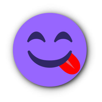 PURPLE Emoji • Stickers for iMessage messages sticker-1