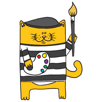 Cat & Friends - Redbubble sticker pack messages sticker-7