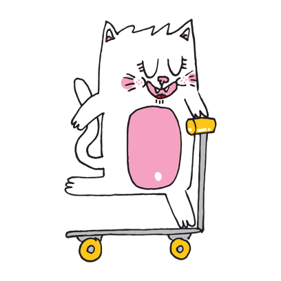 Cat & Friends - Redbubble sticker pack messages sticker-8