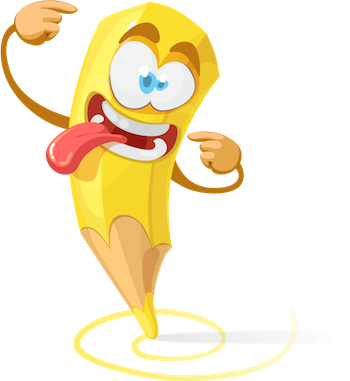 Cartoon Pencil Sticker Vol 01 messages sticker-4