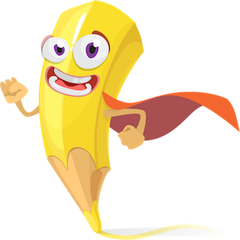 Cartoon Pencil Sticker Vol 01 messages sticker-0